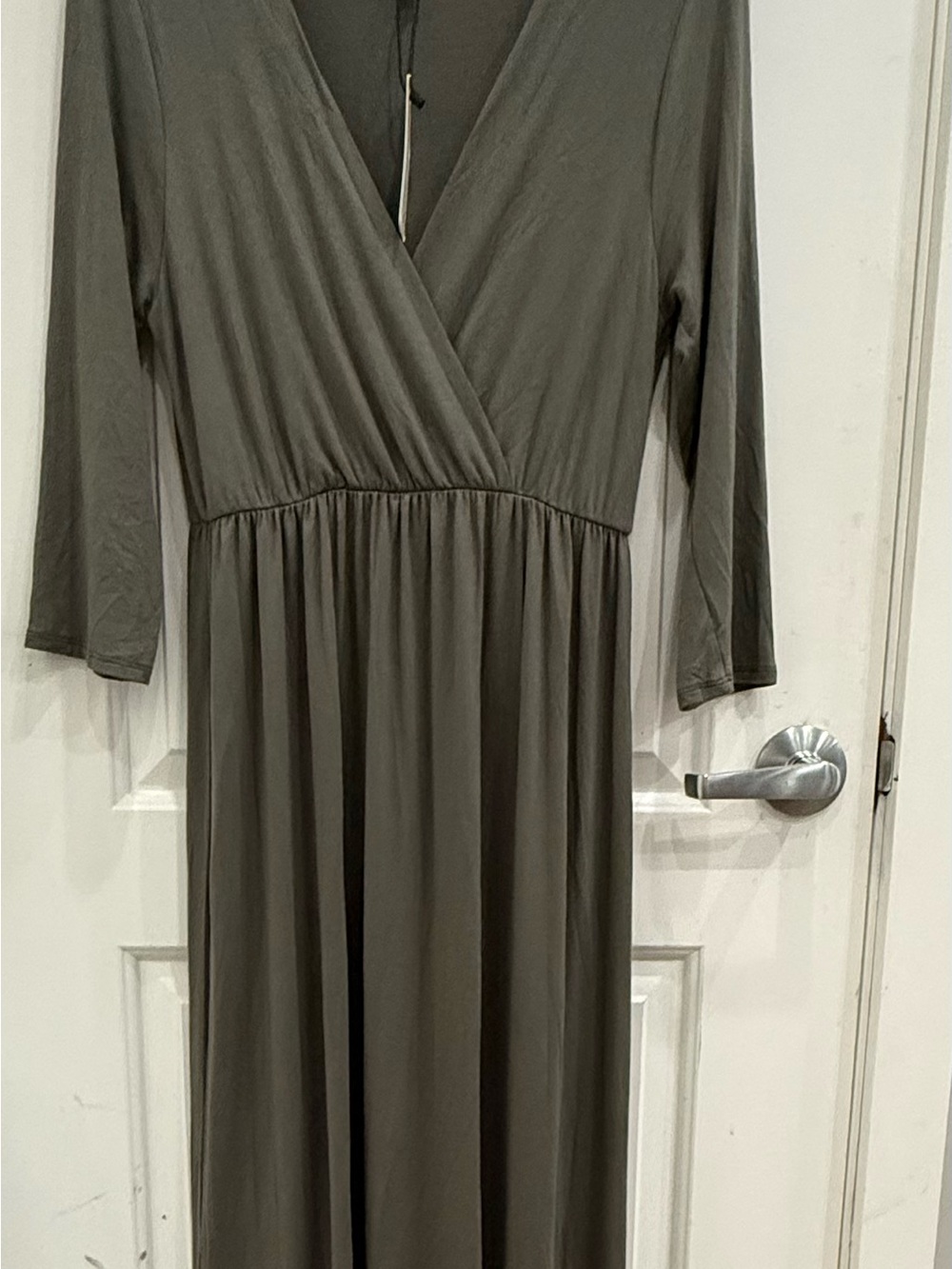 Maternity Olive Long Sleeve Maxi Dress